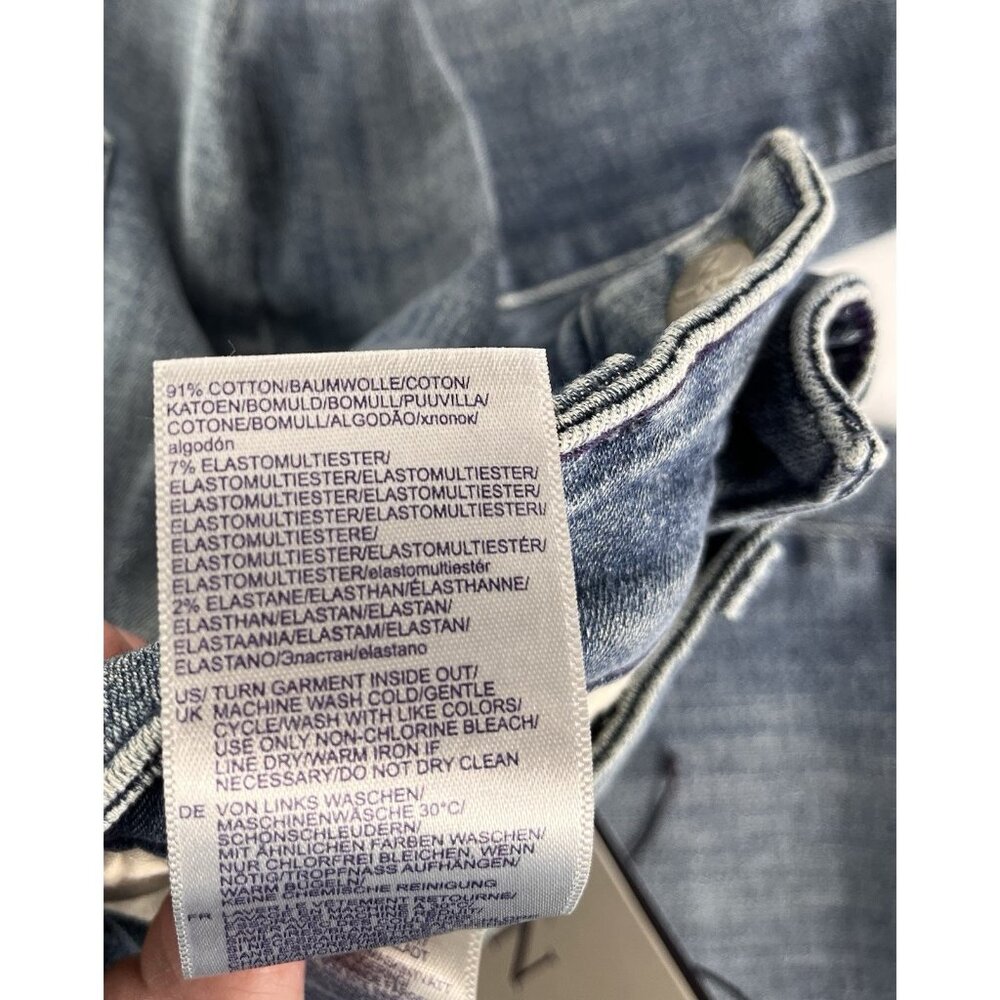 NYDJ Women's Denim Maxwell Wash Sheri Slim Ankle w/Fray NWT 4 Petite - Picture 4 of 6